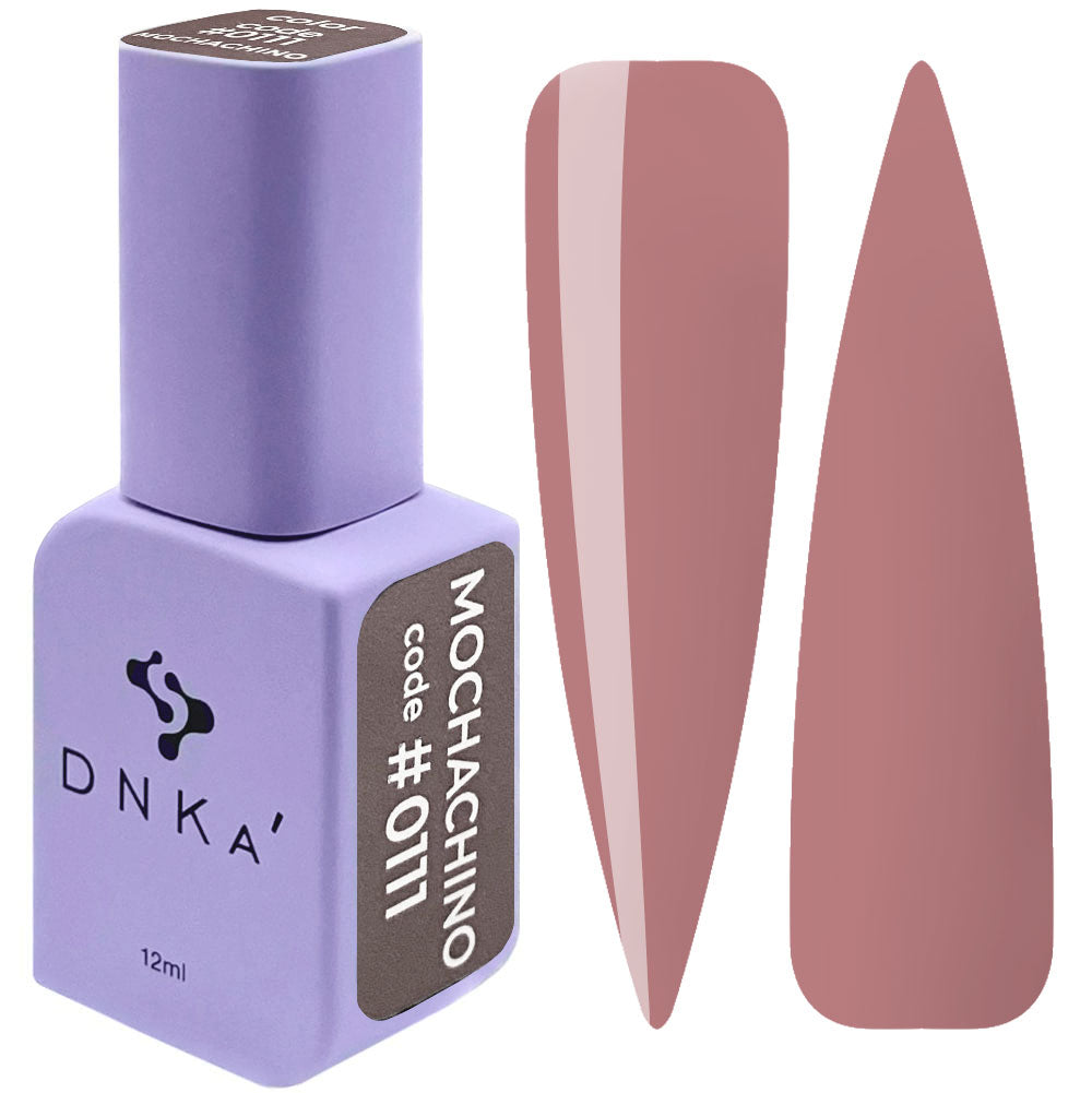 A purple DNKa' Gel Polish bottle with the color #0111 shown alongside, representing the shade of the polish.