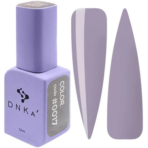 A swatch of DNKa' Gel Polish in color #0017, showing the color and texture of the polish. The polish is a grey shade.