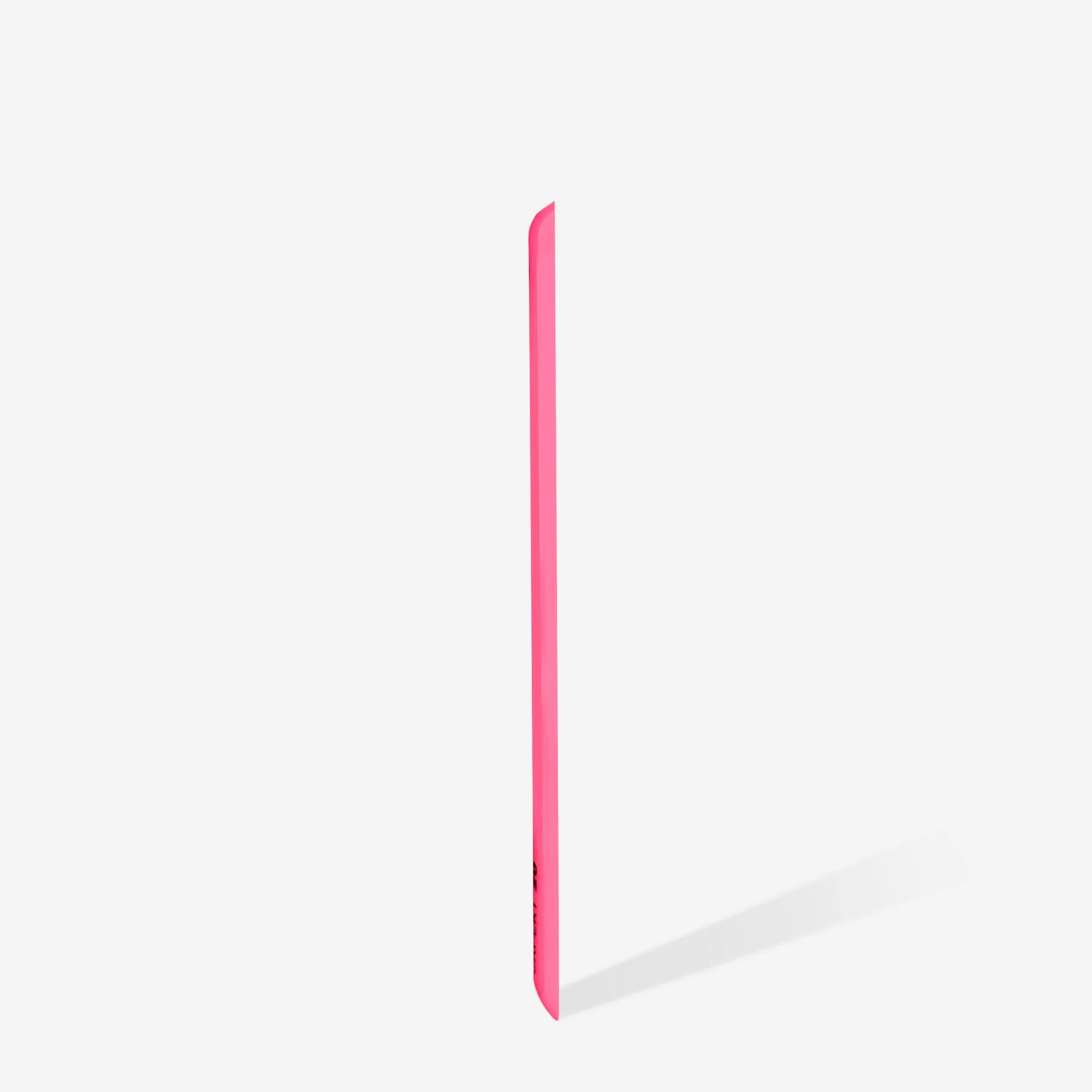 A pink plastic nail file base with beveled edges, marked with the brand STALEKS PRO and the model EXPERT 20s.