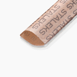 A pack of disposable PapmAm soft nail files with a white foam layer, indicated for manicure and pedicure use, with 25 pieces included. 180 grit