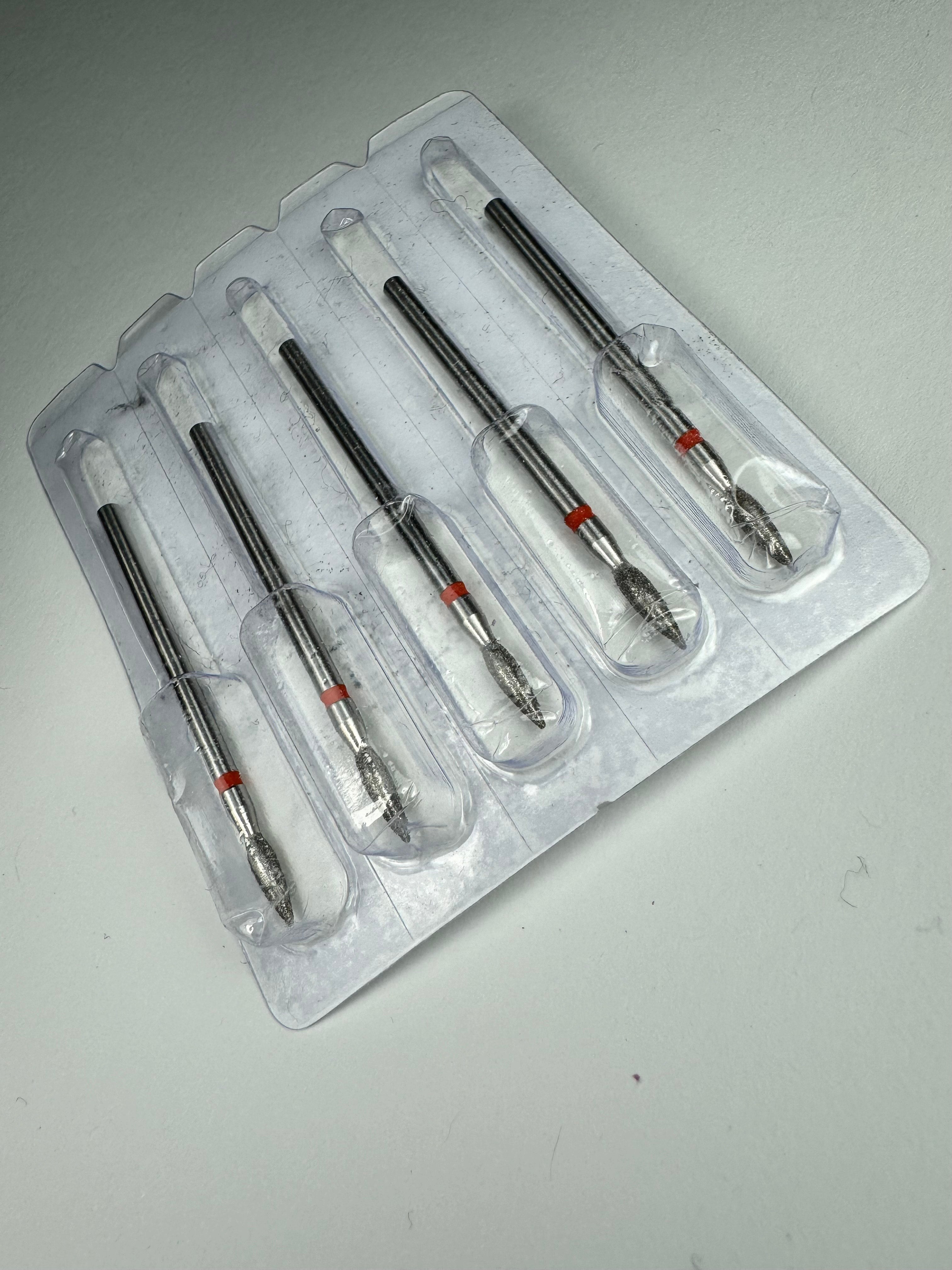 Diamond Bit Flame Fine (red ring) ø2.3 mm, 8 mm