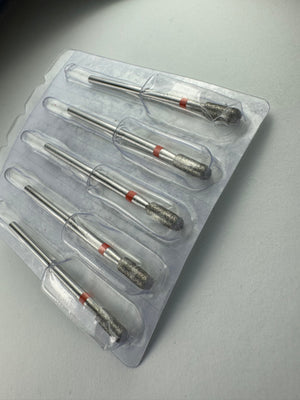 Diamond bit cylinder fine (red ring) ø3.1 mm