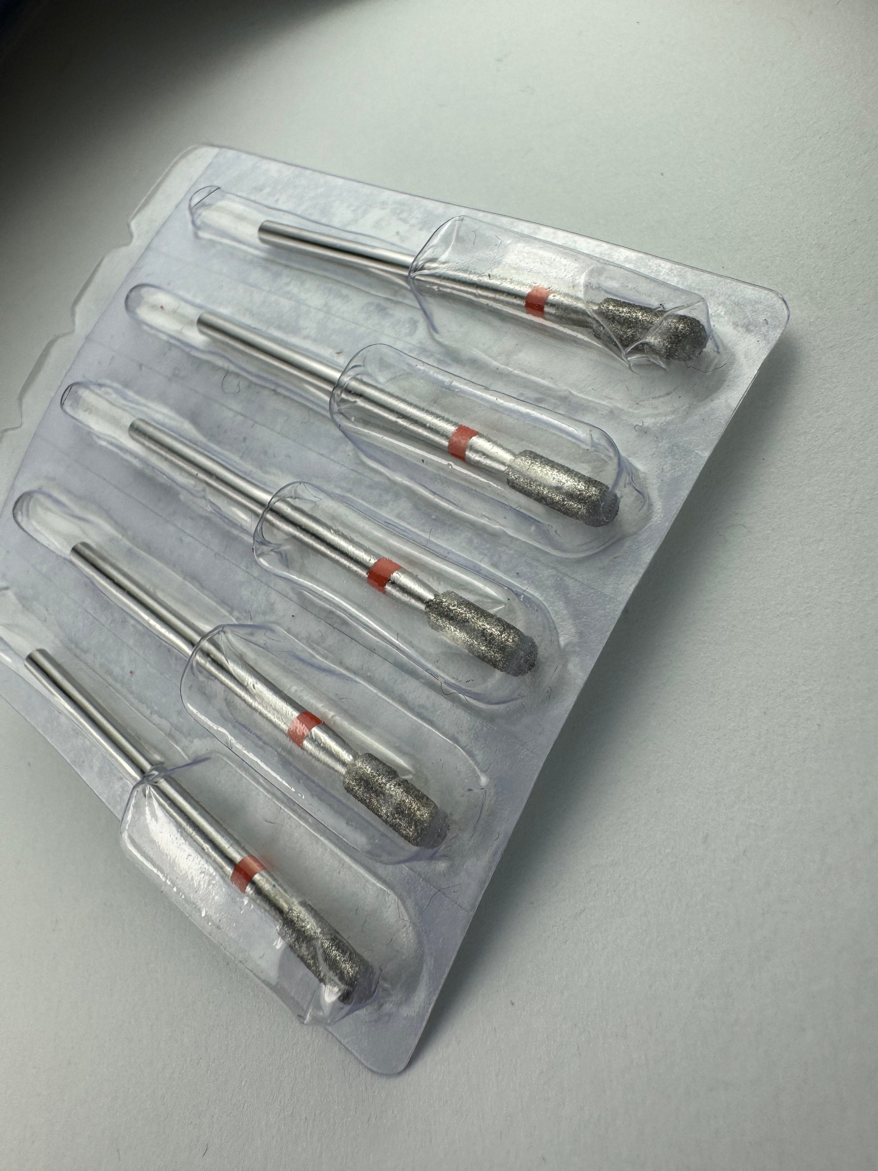 Diamond bit cylinder fine (red ring) ø3.1 mm