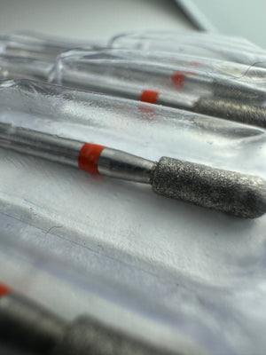 Diamond bit cylinder fine (red ring) ø3.1 mm