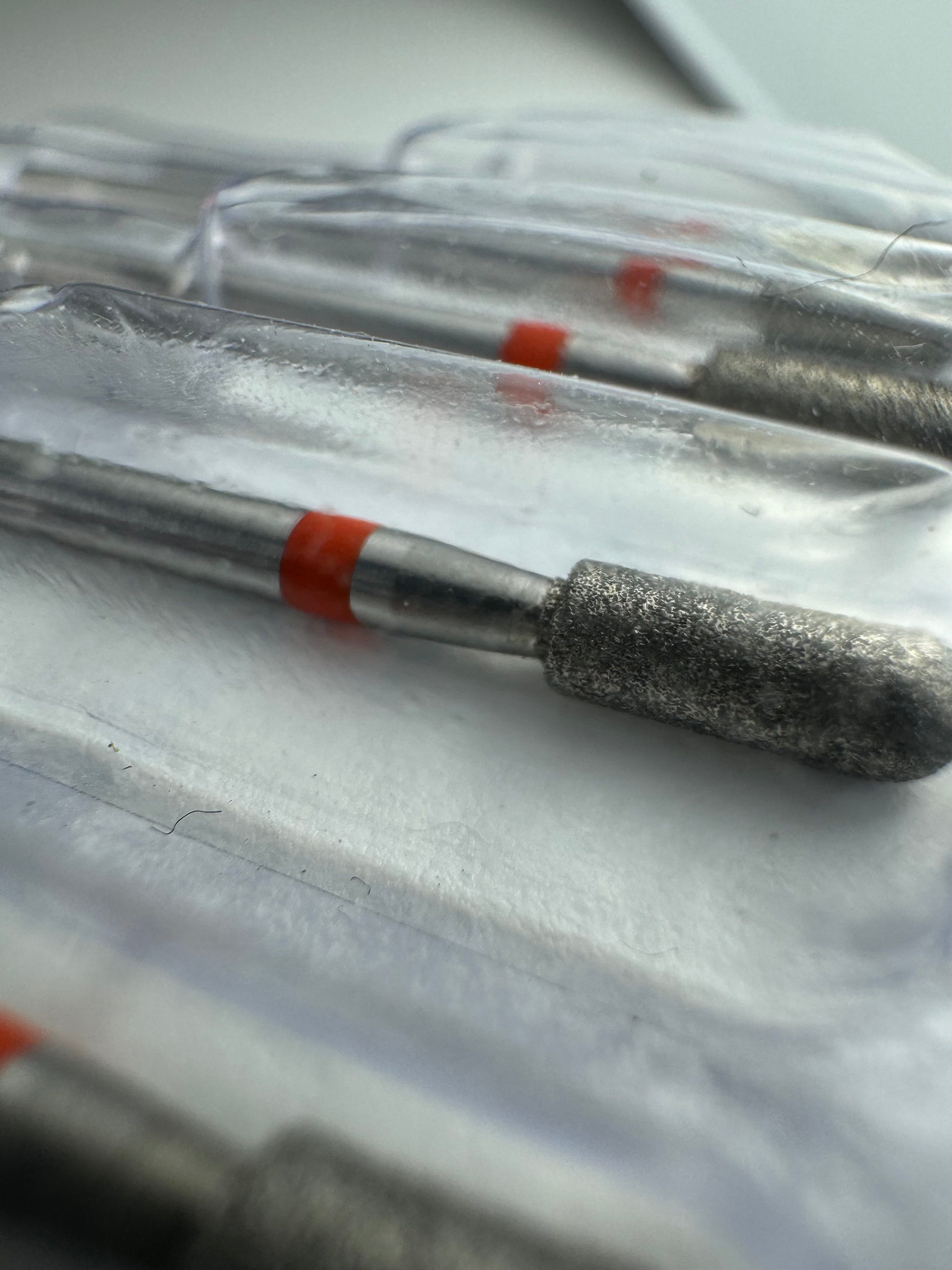 Diamond bit cylinder fine (red ring) ø3.1 mm