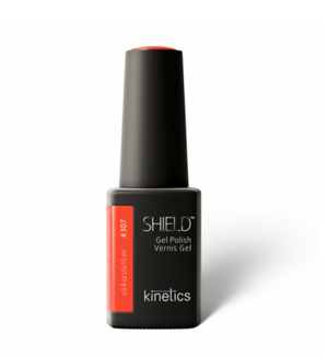 Kinetics #307 Spritz Aperol gel polish orange color in black bottle