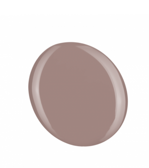 A bottle of Kinetics #203 Piano Piano SHIELD Gel Polish  brown color in a professional nail polish size and color.