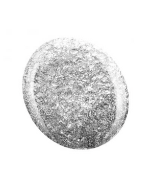 A bottle of SHIELD Gel Polish in the color Kinetics #519 Influence spices, with a matte black finish and silver flakes visible in the polish.