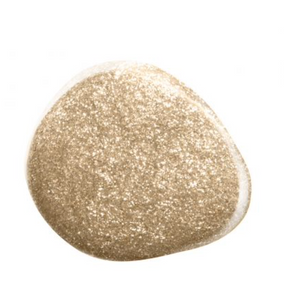 Kinetics gel polish #521 Goal digger. Gold glitter colour in black bottle