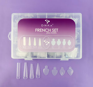 DNKa’ French Set Multifunctionality and convenience are the main features of this set. It includes reusable upper forms for modeling different shapes and silicone molds to match them