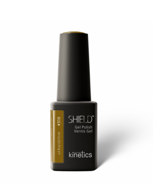 Shield gel polish bottle with a white background