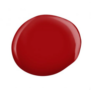 Dark red gel polish color of Kinetics brand on white background