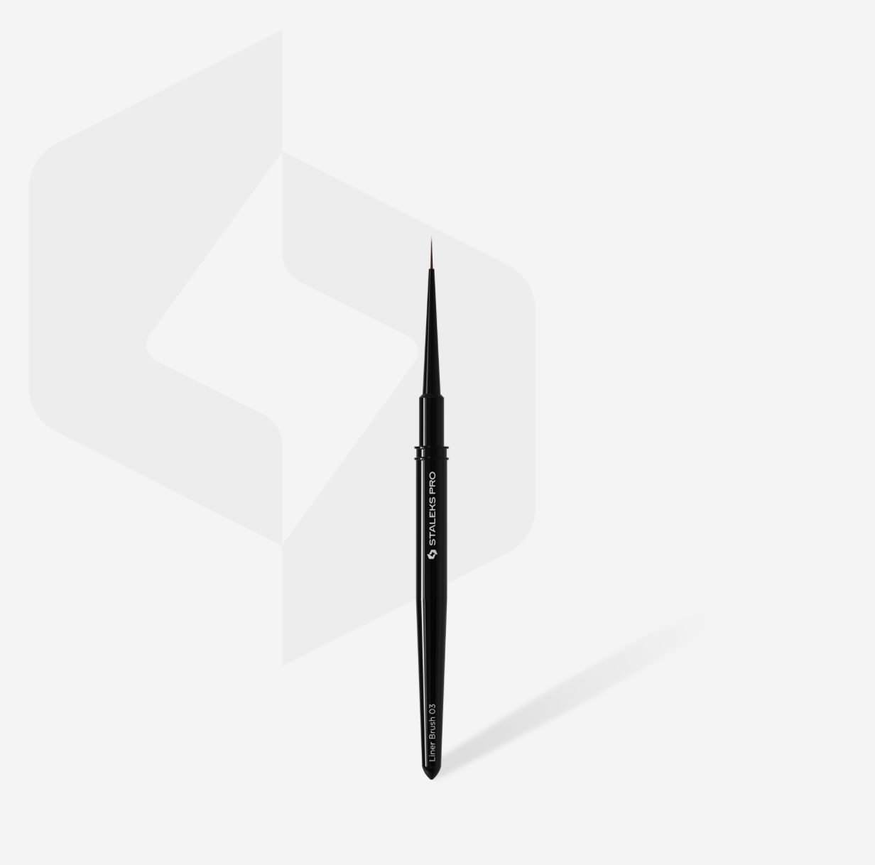 Black eyeliner pencil on a white background