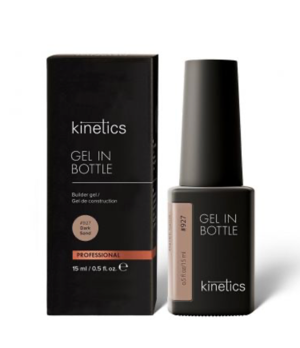 Kinetics gel in bottle dark sand in black bottle