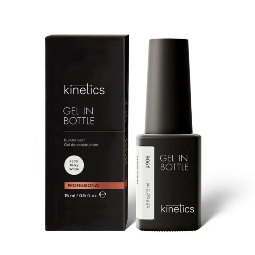 Kinetics gel in bottle packaging on a white background