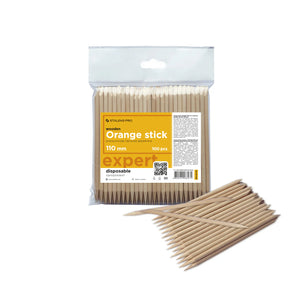 Orange Stick Staleks Pro For Manicure, Wooden 110 Mm (100 pcs.)