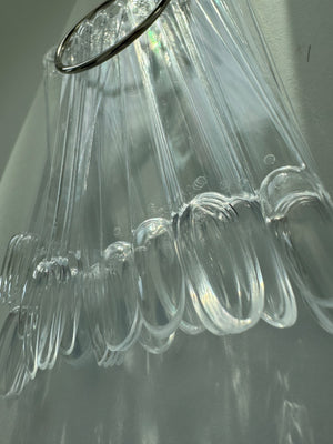 Demonstration tips on the ring, Oval shape, transparent color, 50 pieces in a set