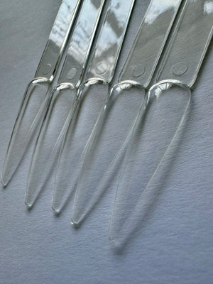 Demonstration tips on the ring, 40 pieces in a set, stiletto