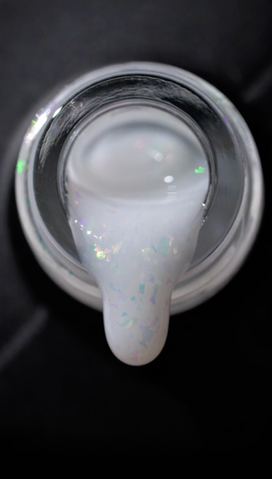 Kinetics gel in bottle milky frost color