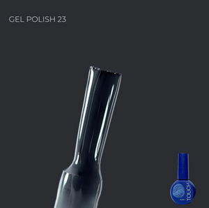 Gel polish bottle with a dark background