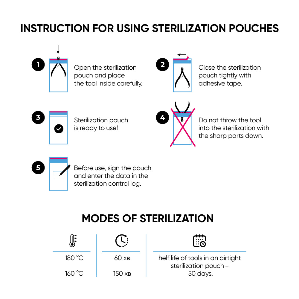 MicroStop 60x100 mm Sterilization Pouches (100 pcs.)