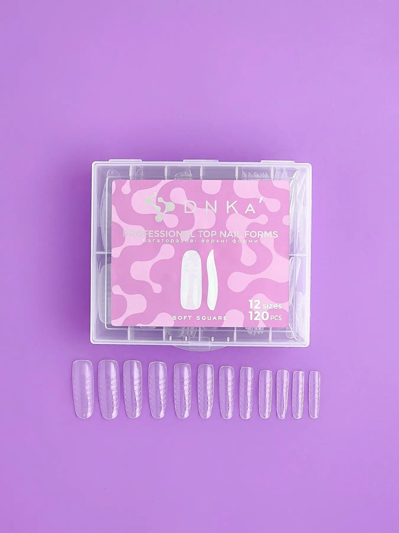 DNKa' Top Nail Forms Soft Square  (120 pcs.)