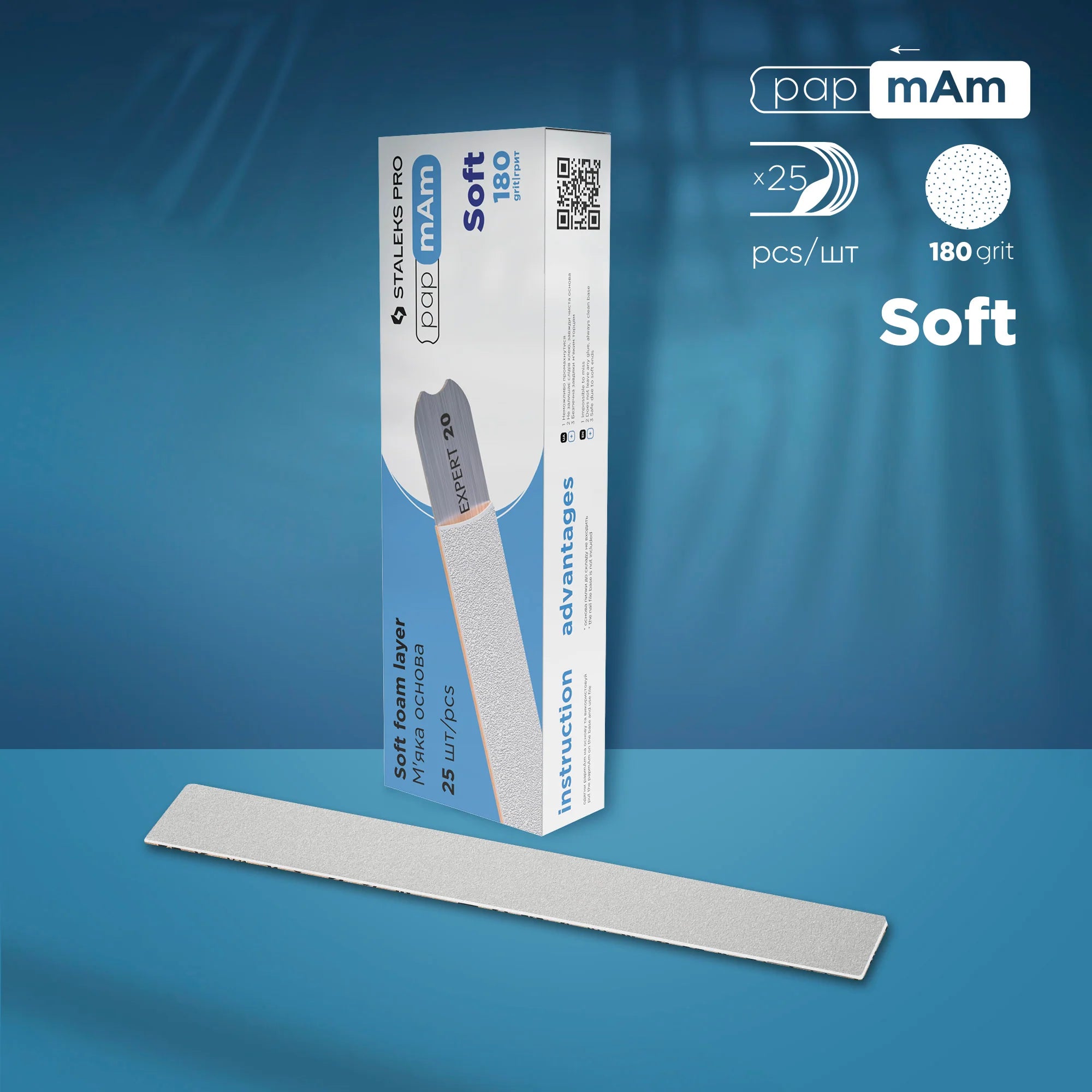 Disposable PapmAm Files (Soft Foam Layer) Expert 20 (25 Pcs)