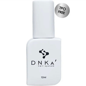 A bottle of DNKa' Rubber Base  with a white cap and label, indicating a 12 ml volume.