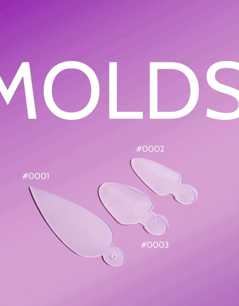 DNKa' Professional nail molds, 36pcs #0001