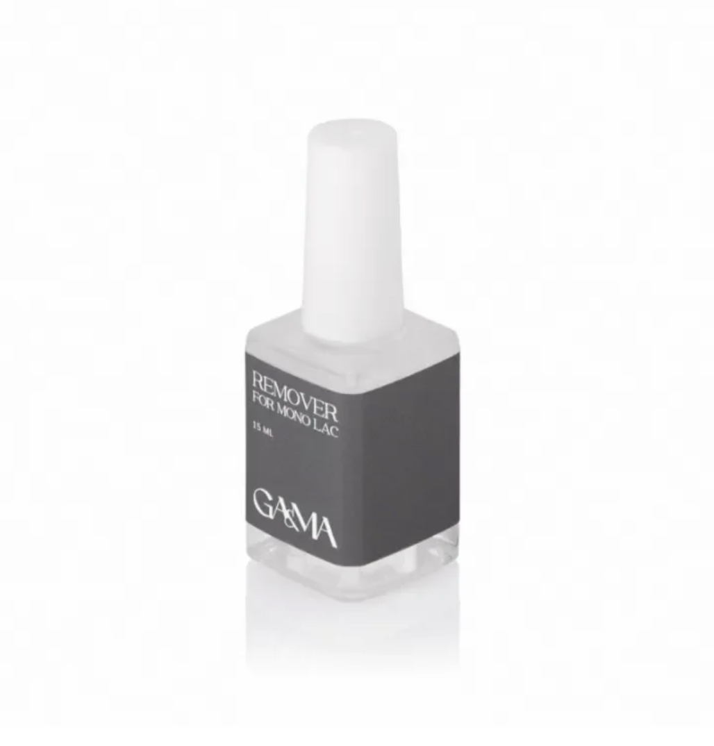 GAMA nail remover bottle on a white background