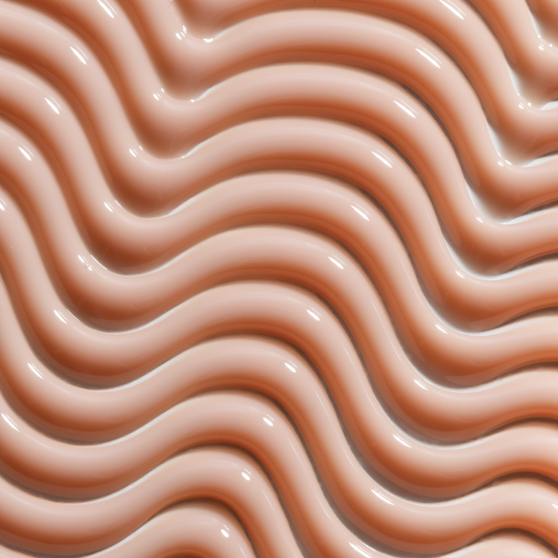 Wavy pattern of brown liquid
