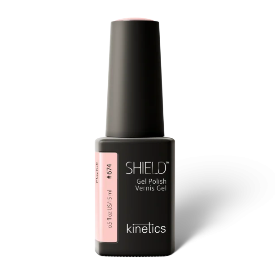 Kinetics Shield Gel Polish bottle on a white background