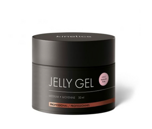 Black container of Jelly Gel with 'kinetics' branding on a white background