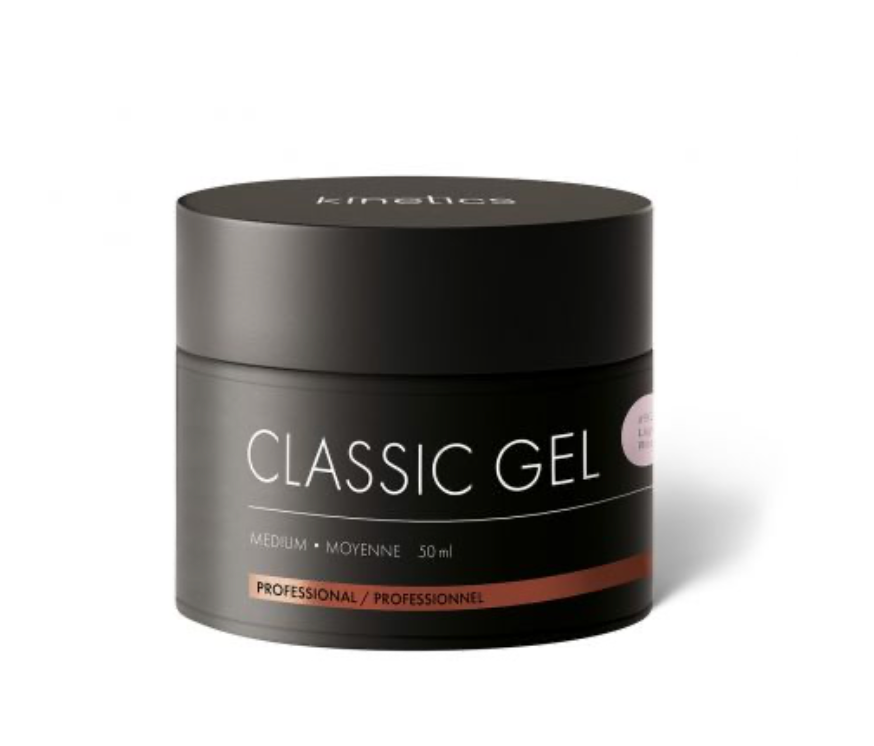 Kinetics classic gel Light rose in black jar
