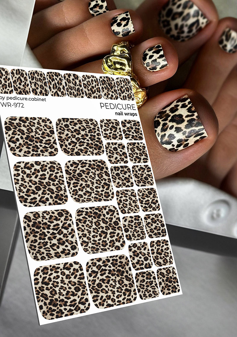 Pedicure wraps Leo brown