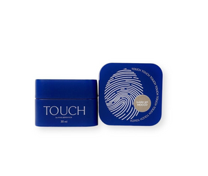 Blue TOUCH Builder Gel Yogurt packaging box with product logo on white background