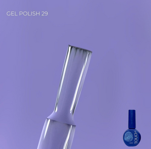 TOUCH Gel Polish 2 bottle on light purple background showing glossy finish and elegant design