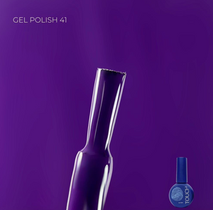 Gel polish bottle with a purple background and 'i touch' branding.